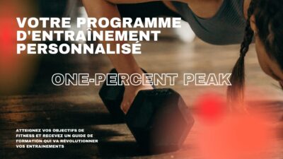 OnePercent Peak: Maximisez Votre Potentiel avec un Entraînement Sur-Mesure