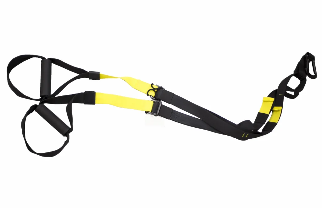 Système de suspension training type TRX utilisé pour exécuter la Méthode des 1 %.